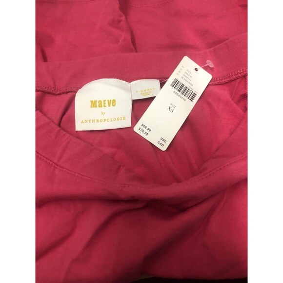 Maeve Anthropologie Off-The-Shoulder Flutter Blouse Top Short Sleeve XS 235034 - Picture 9 of 9